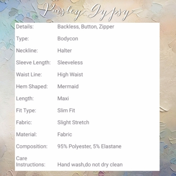 BABY BLUE HALTER STYLE, SLEEVELESS BAROQUE MERMAID MAXI DRESS - Picture 9 of 16